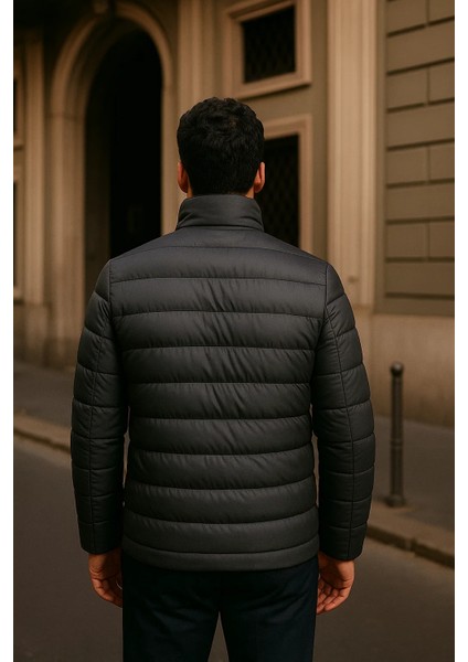 Erkek Comfort Fermuarlı Günlük Kışlık Füme Şişme Mont indirimleri