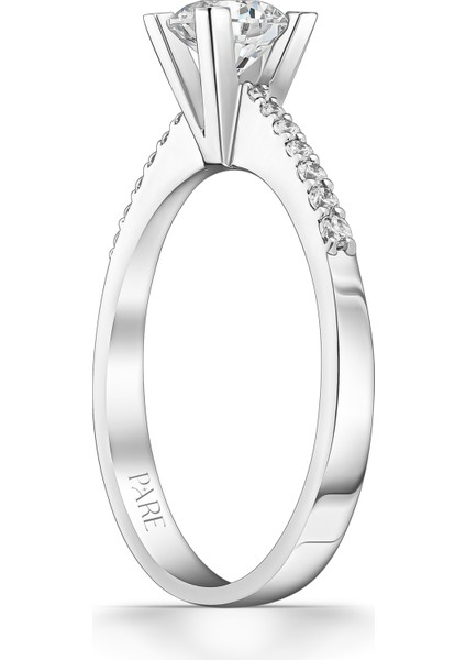 0,62 Karat Kolu Taşlı Tektaş Pırlanta Yüzük fiyatları