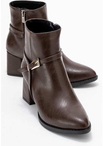 Kahverengi Kadın Bot & Bootie 21-T064