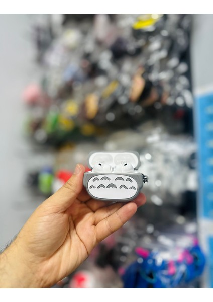 Apple Airpods Pro 3. Nesil (2025) Uyumlu Figürlü Silikon Kılıf Anahtarlıklı Kılıf