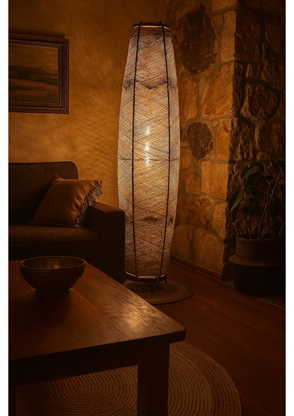 Bohem,ahşap,modern,rustik,doğal El Yapımı Lambader 125*3 Efect Home Design