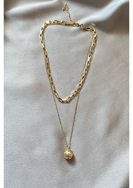 Çift Sıralı Gold Kolye fiyatları