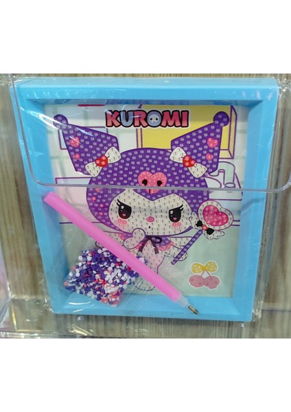 Kuromi Figürlü Boncuk Işleme/yapıştırma Seti Kare AD7149