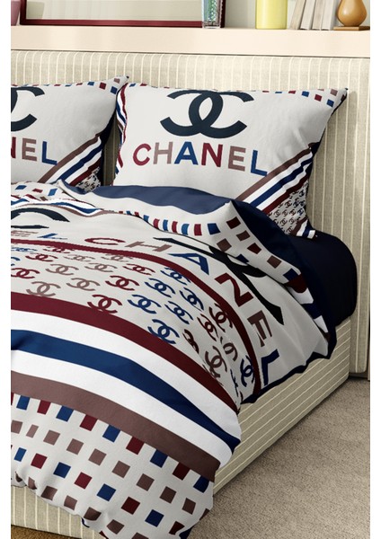 Nevresim Takımı Çift Kişilik Pamuklu Saten Kumaş 6 Parça 3D Dijital Baskı Duvet Cover Set Model No: modelleri