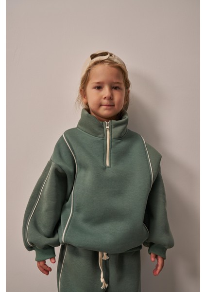 Nefti Biyeli Fermuarlı Eşofman Takım