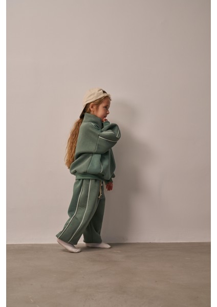 Nefti Biyeli Fermuarlı Eşofman Takım