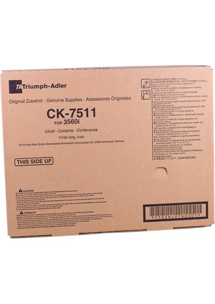 -Triumph-Adler CK-7511-623510010 Orijinal Fotokopi Toner