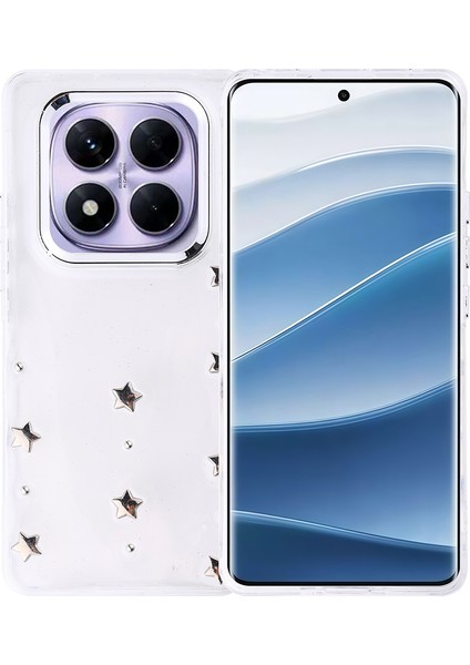 Spia Redmi Note 14 Pro Plus Kılıf Airbag Tasarımlı Simli Şeffaf Spıa Kutup Kapak - Kiraz fiyatları