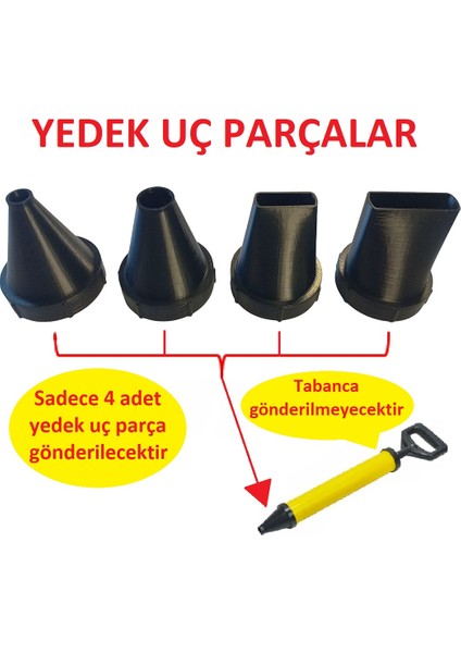 Derz Dolgu Tabancası/Çimento El Pompası Yedek Uç Parçalar