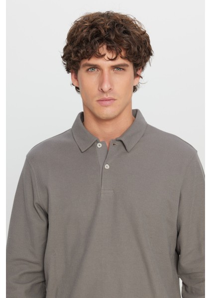 %100 Pamuk Slim Fit Dar Kesim Polo Yaka Jakarlı Triko Tişört fırsatları