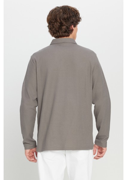 %100 Pamuk Slim Fit Dar Kesim Polo Yaka Jakarlı Triko Tişört indirimleri