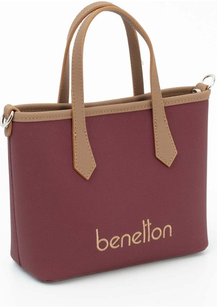 Benetton Kadın Kol Çantası Bordo - Camel BNT1654 modelleri