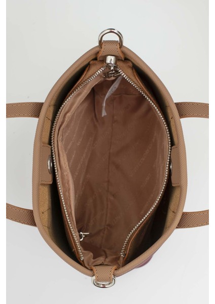 Benetton Kadın Kol Çantası Bordo - Camel BNT1654