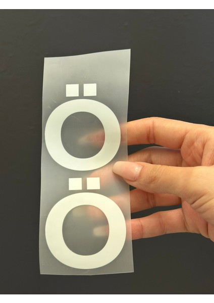 2 Li Ütü Ile Yapışan Ö Harfi Arma Transfer Baskı modelleri