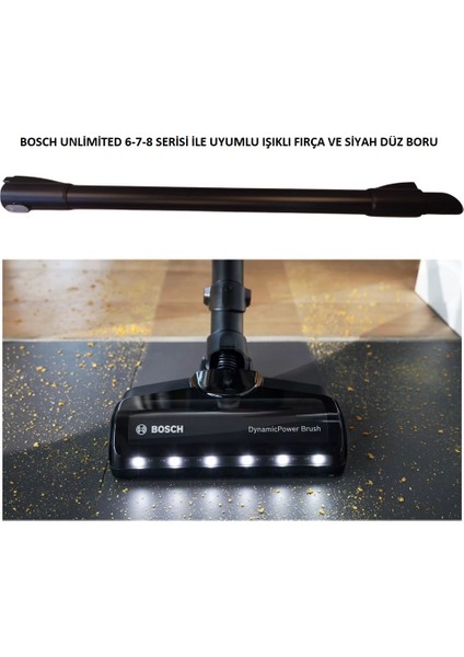 6-7-8 Serisi Ile Uyumlu Siyah Düz Boru ve Işıklı Fırça 2 Li Set fiyatları