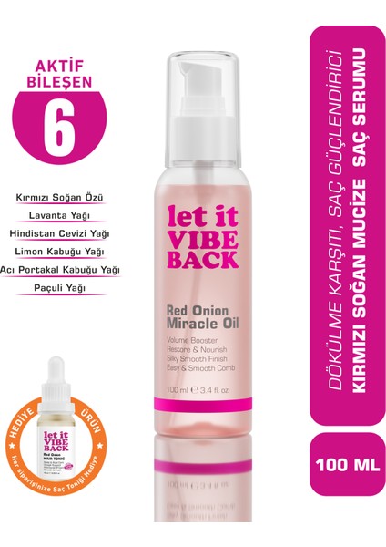 Kırmızı Soğan Özlü Saç Serumu 100 ml - Dökülen ve Yıpranmış Saçlar Için Onarıcı Bakım Yağı