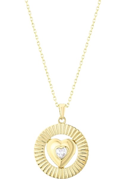 Kalp Figürlü Altın Kolye - 14K fiyatları