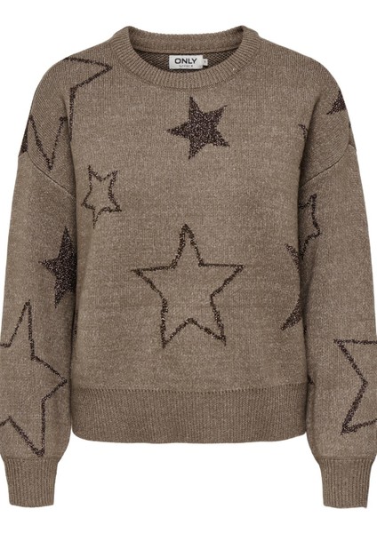 Rosie Ls O-Neck Glitter Kadın Triko Kazak – Işıltılı Bisiklet Yaka fiyatları