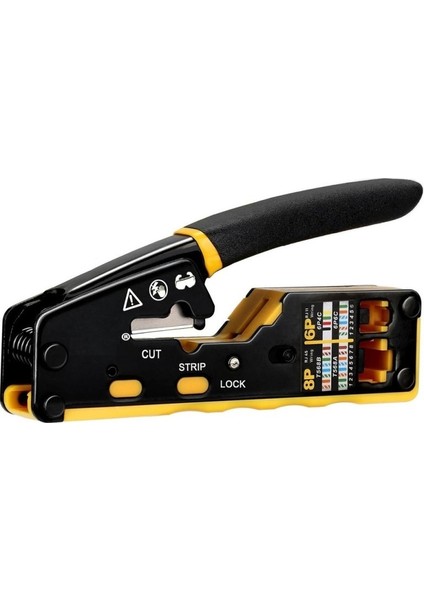 Primex PX-8070Y RJ45/RJ11 Cat6/cat7, Yeni Nesil Ez RJ45 Pense Cat6 Cat7, Yeni Nesil Pense Cat7 (Bıçaklı)