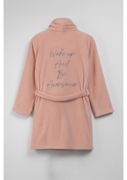 Kadın Yumuşak Kadife Dokulu Pudra Sabahlık fiyatları