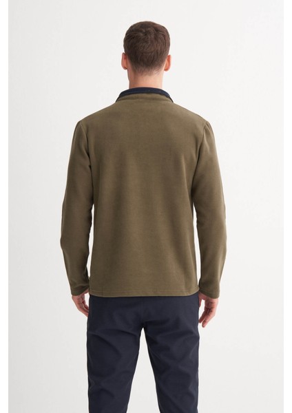 Haki Erkek Sweatshirt 56430 modelleri