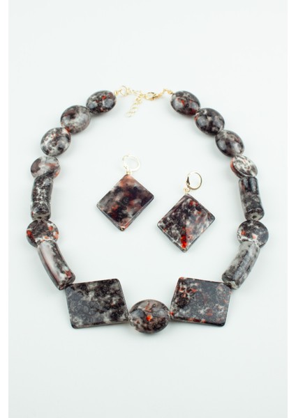 Kenkli Kadın Kolye Küpe Set fırsatları