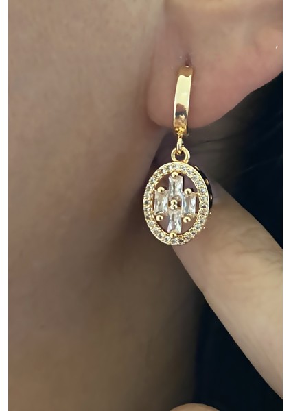 Baget Taşlı Gold Küpe fiyatları