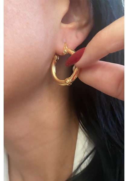 Gold Halka Küpe