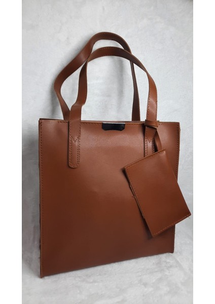 Günlük Cüzdanlı Suni Deri Kadın El ve Omuz Çantası