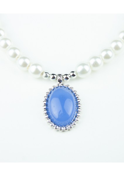 Mavi Uçlu Cam Inci Kolye fırsatları