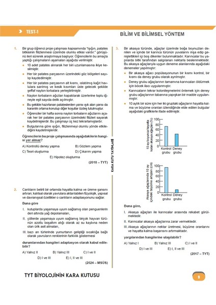 2026 Yks-Tyt Fizik Kara Kutu Ösym Çıkmış Soru Havuzu Bankası Konu Özetli Dijital Çözümlü modelleri