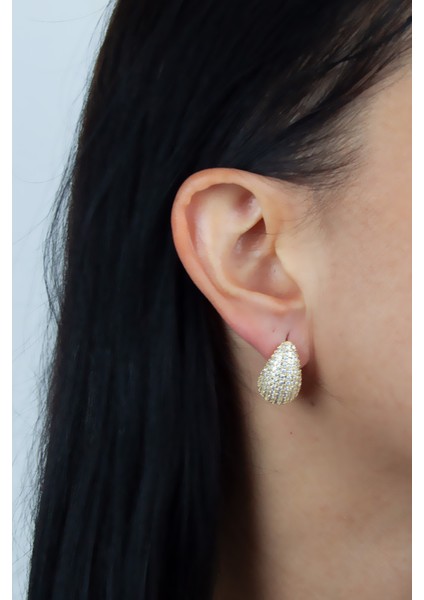 Zirkon Taşlı Su Damlası Botega Küpe fiyatları