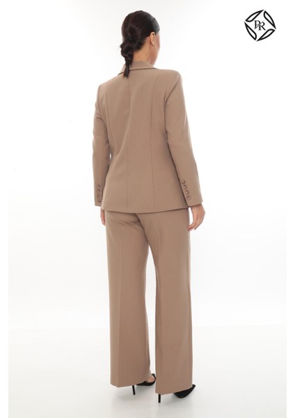 Kadın Rahat Kesim Astarlı Ceket Pantolon Takım Elbise fiyatları