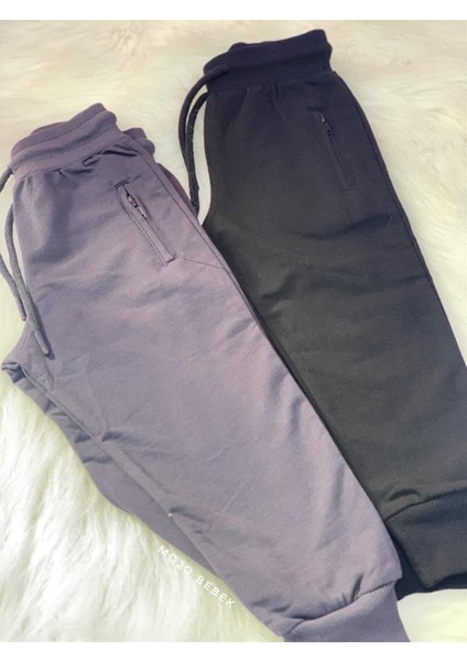 Erkek Bebek 9-36 Ay Fermuarlı Eşofman Altı 4030 Siyah