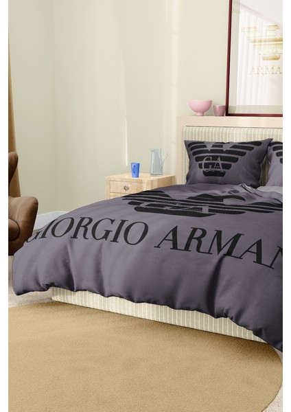 Nevresim Takımı Çift Kişilik Pamuklu Saten Kumaş 6 Parça 3D Dijital Baskı Duvet Cover Set Model No: indirimleri