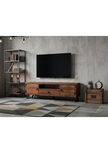 Pearl Doğal Ahşap Çekmeceli Tv Ünitesi - 220CM fiyatları