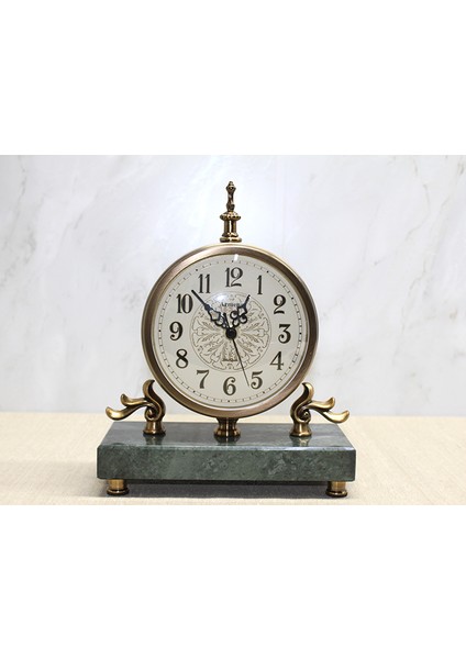 Mermer Tabanlı Masaüstü Saat