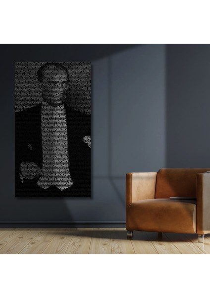 Uv Digital Baskı 4mm Kırılmaz Cam Atatürk ve Gençliğe Hitabesi Duvar Ofis ve Ev Tablosu modelleri