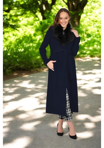 Kışlık Yakası Kürklü Kaşe Kaşmir Kaban fırsatları