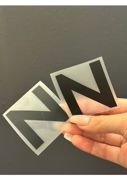 2 Li Ütü Ile Yapışan N Harfi Arma Transfer Baskı 5x5 cm fiyatları