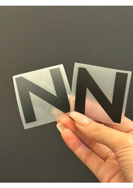 2 Li Ütü Ile Yapışan N Harfi Arma Transfer Baskı 5x5 cm modelleri
