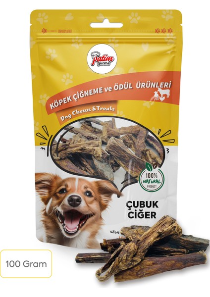 Çubuk Ciğer 100 Gram Doğal Köpek Ödül Maması