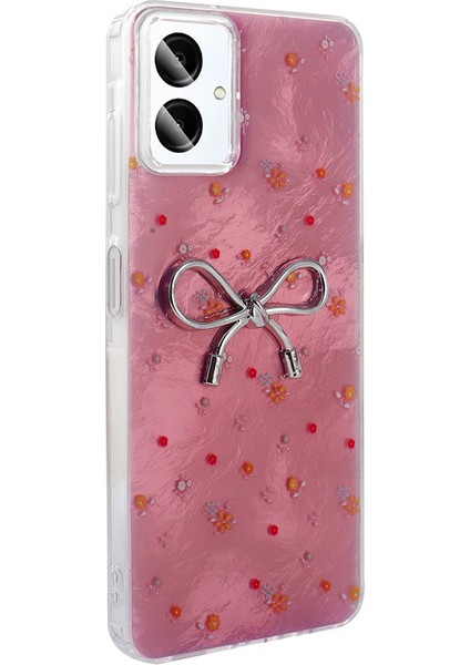 Spia Galaxy A06 Kılıf Kamera Korumalı Figürlü Spıa Ponti Silikon Kapak - Açık Pembe modelleri