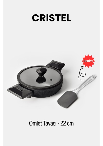 Cristel 7 Parça Sahan Seti Siyah fiyatları