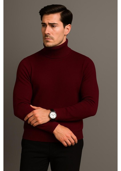 Erkek Tam Balıkçı Yaka Triko Kazak