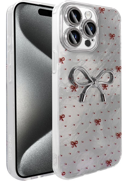 Spia iPhone 15 Pro Max Kılıf Kamera Korumalı Figürlü Spıa Ponti Silikon Kapak - Açık Mavi