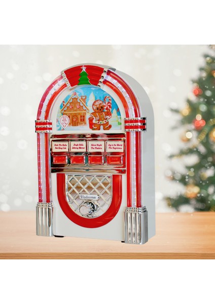 Yılbaşı Dekoru Işıklı Müzik Kutusu