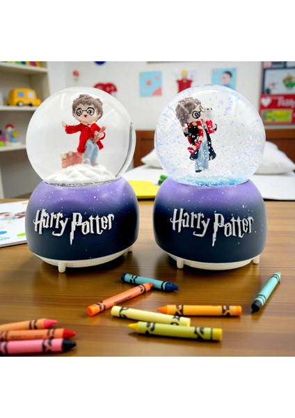 Harry Potter Büyük Boy Işıklı Sesli Müzikli Kar Küresi Hediyelik Kar Küresi 1 Adet
