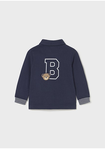Lacivert Erkek Bebek Polo Yaka Uzun Kollu Tişört 2101 fiyatları