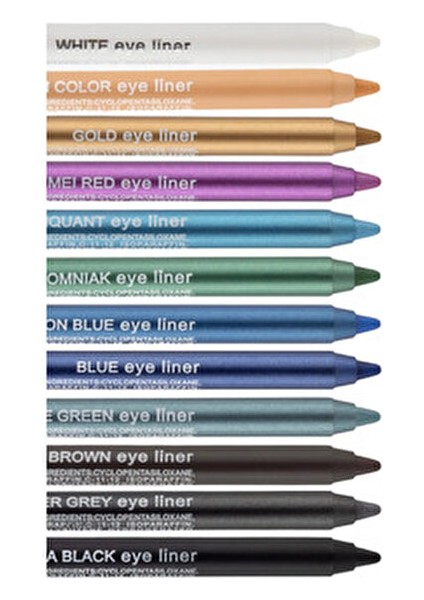 12 Renk Neon Ultra Yağlı Jel Göz Kalemi Renkli Eyeliner fiyatları